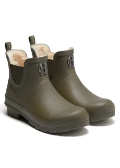 Sale Rubber Chelsea Boot (Matte Green Gunmetal) Women Wellington Boots