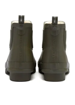 Sale Rubber Chelsea Boot (Matte Green Gunmetal) Women Wellington Boots