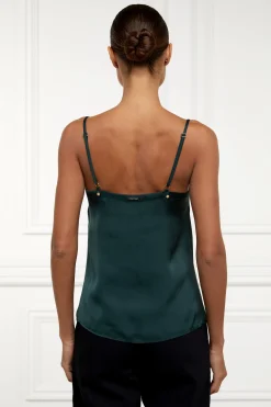 Outlet Satin Lace Cami Women Tops
