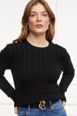 Hot Seattle Cable Crew Knit Women Knitwear