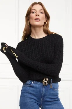 Hot Seattle Cable Crew Knit Women Knitwear