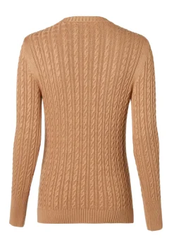 Clearance Seattle Cable Crew Knit (Dark Camel) Women Knitwear