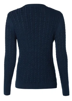 Best Seattle Cable Crew Knit (Ink Navy) Women Knitwear