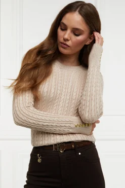 Fashion Seattle Cable Crew Knit Women Knitwear