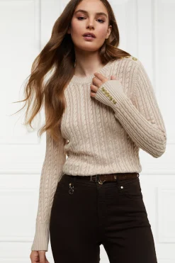 Fashion Seattle Cable Crew Knit Women Knitwear