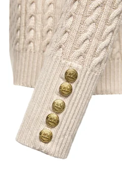 Fashion Seattle Cable Crew Knit Women Knitwear