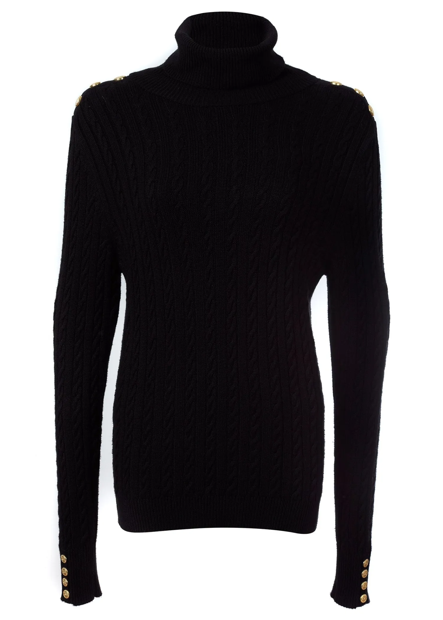 Sale Seattle Roll Neck Cable Knit Women Knitwear