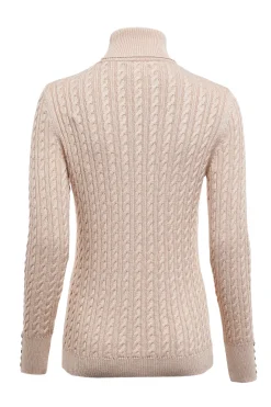 Fashion Seattle Roll Neck Cable Knit Women Knitwear