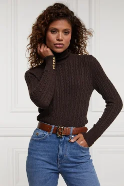 Sale Seattle Roll Neck Cable Knit Women Knitwear