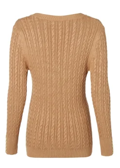 Clearance Seattle V-Neck Knit (Dark Camel) Women Knitwear