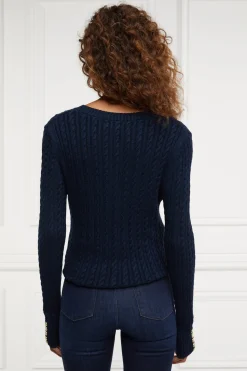 Clearance Seattle V-Neck Knit (Ink Navy) Women Knitwear