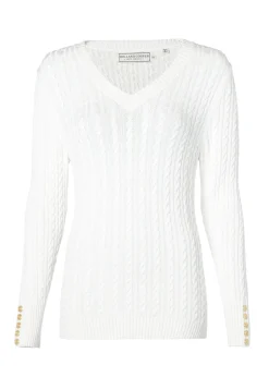 Discount Seattle V-Neck Knit (Winter White) Women Knitwear