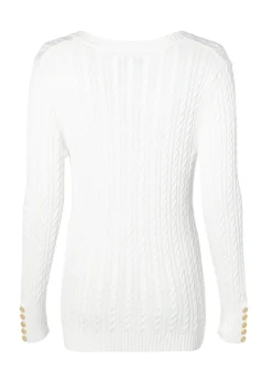 Discount Seattle V-Neck Knit (Winter White) Women Knitwear