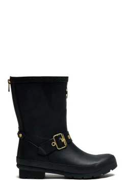 New Sherpa Lined Chelsea Wellington (Matte Black) Women Wellington Boots