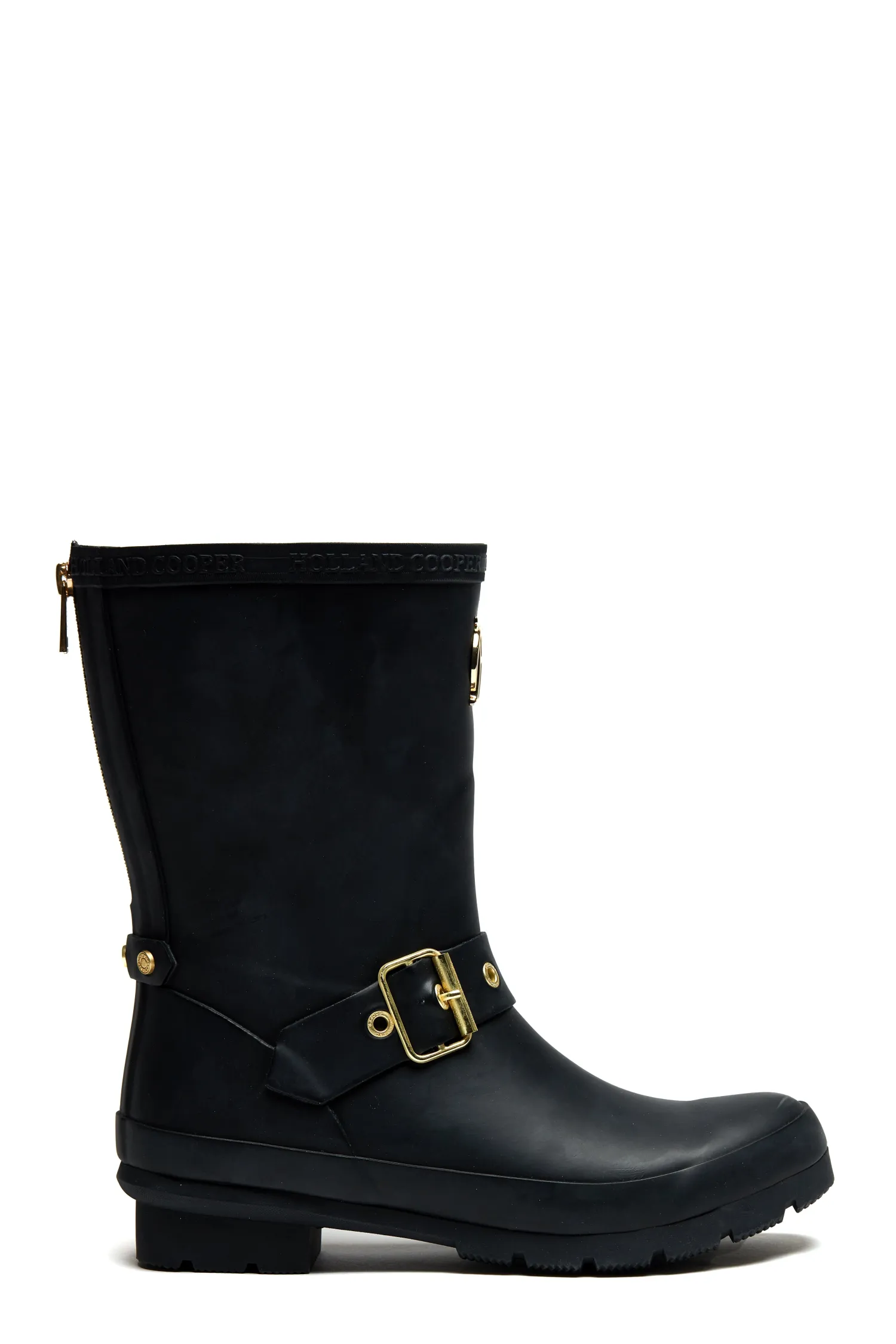 New Sherpa Lined Chelsea Wellington (Matte Black) Women Wellington Boots