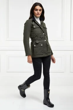 Clearance Sherpa Lined Chelsea Wellington (Black Croc) Women Wellington Boots