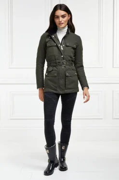 Clearance Sherpa Lined Chelsea Wellington (Black Croc) Women Wellington Boots