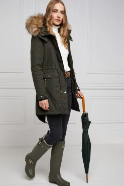 Fashion Sherpa Lined Regency Wellington (Matte Green) Women Wellington Boots