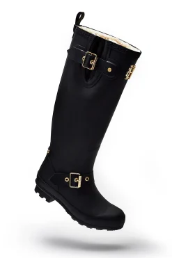 Hot Sherpa Lined Regency Wellington (Matte Black) Women Wellington Boots
