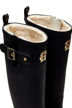 Hot Sherpa Lined Regency Wellington (Matte Black) Women Wellington Boots