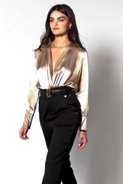 Fashion Silk Bodysuit Women Bodysuits|Shirts & Blouses