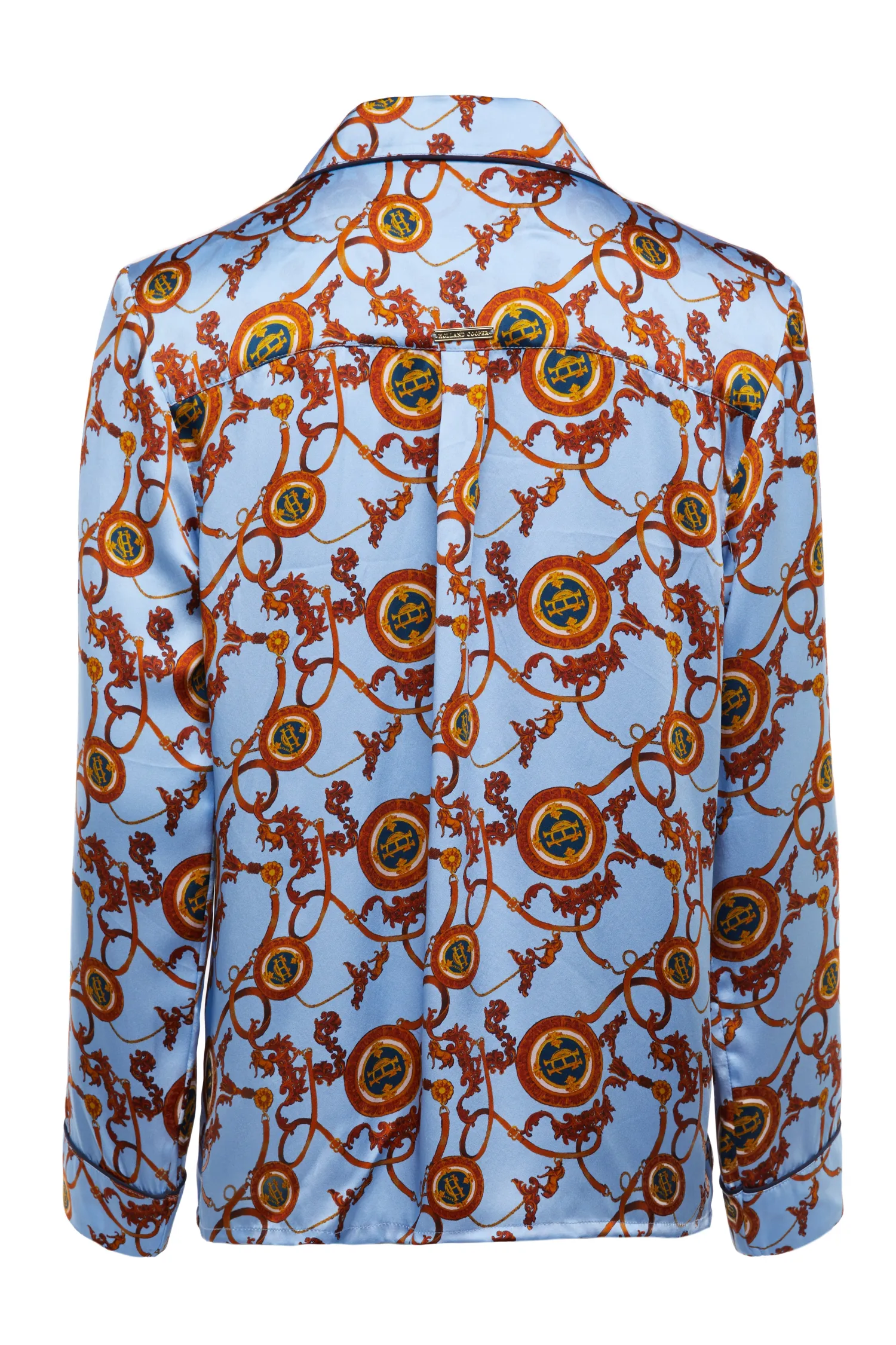 New Silk Pyjama Shirt (Sky Blue) Women Sleepwear
