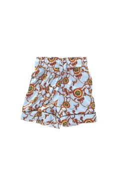 Best Silk Pyjama Short (Sky Blue) Women Sleepwear
