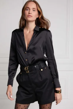 Fashion Silk V-Neck Blouse Women Shirts & Blouses