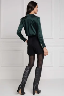Fashion Silk V-Neck Blouse Women Shirts & Blouses