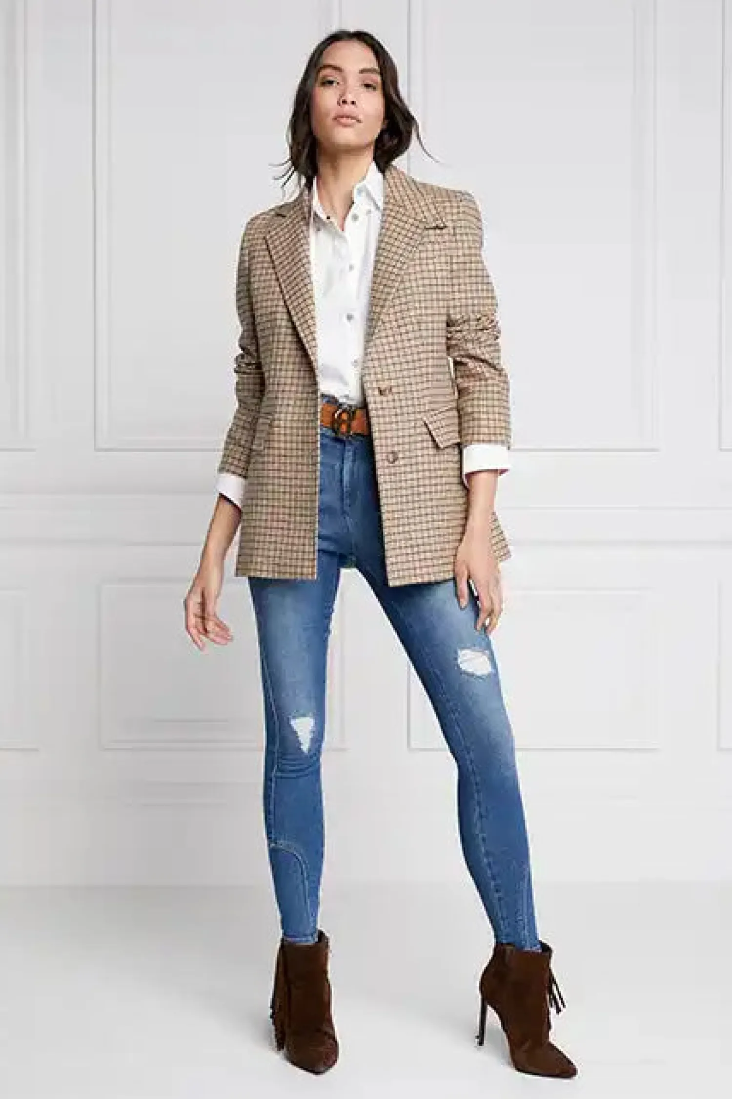 Outlet Single Breasted Blazer (Charlton Tweed) Women Blazers|Tailoring