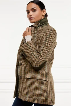 Fashion Single Breasted Field Blazer (Hailes Green Tweed) Women Blazers|Tailoring
