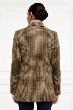 Fashion Single Breasted Field Blazer (Hailes Green Tweed) Women Blazers|Tailoring