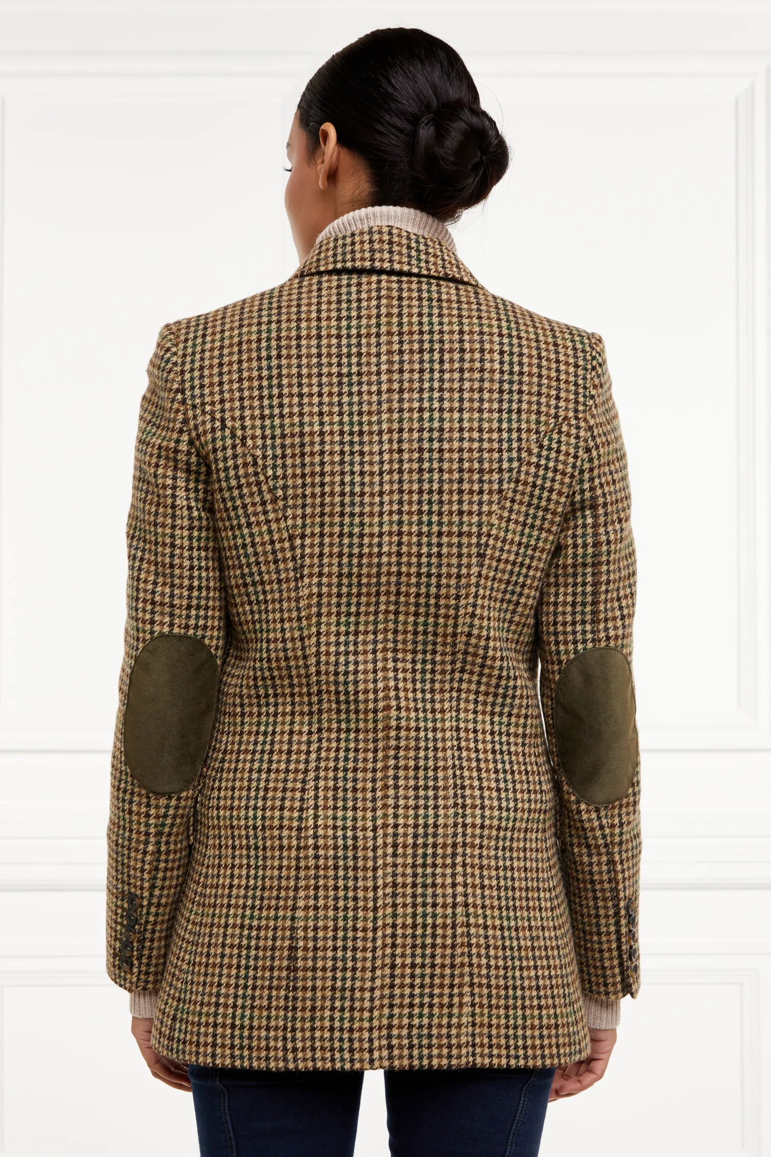 Fashion Single Breasted Field Blazer (Hailes Green Tweed) Women Blazers|Tailoring