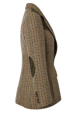 Fashion Single Breasted Field Blazer (Hailes Green Tweed) Women Blazers|Tailoring