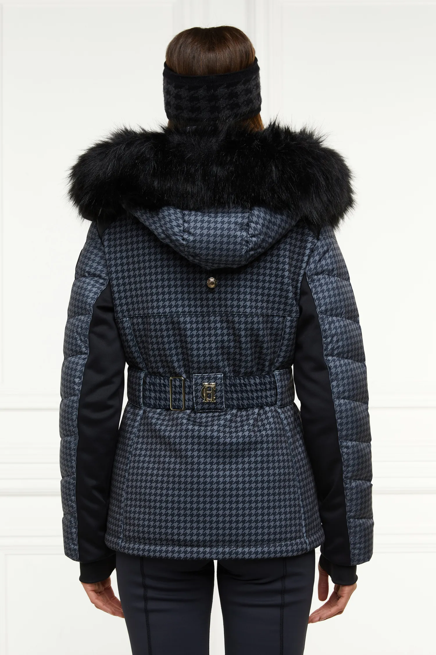 Clearance Ski Jacket (Mono Houndstooth) Women Ski Jackets
