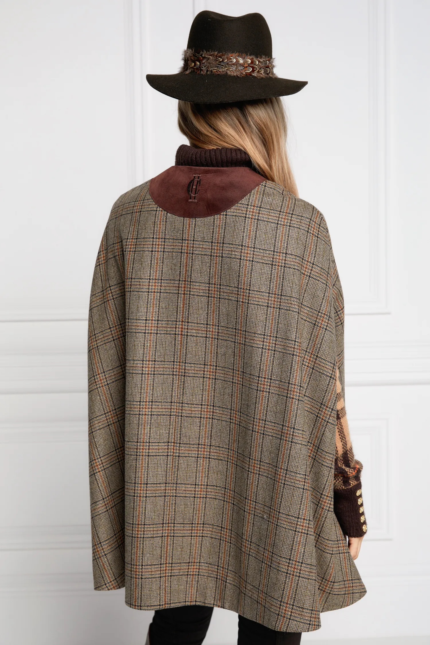 Outlet Slim Cape (Bourbon Tweed) Women Capes
