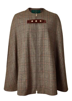 Outlet Slim Cape (Bourbon Tweed) Women Capes