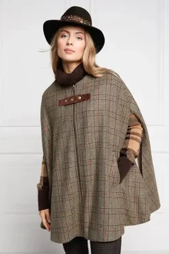 Outlet Slim Cape (Bourbon Tweed) Women Capes
