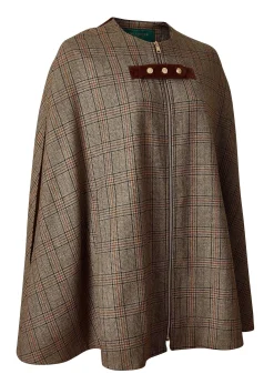 Outlet Slim Cape (Bourbon Tweed) Women Capes