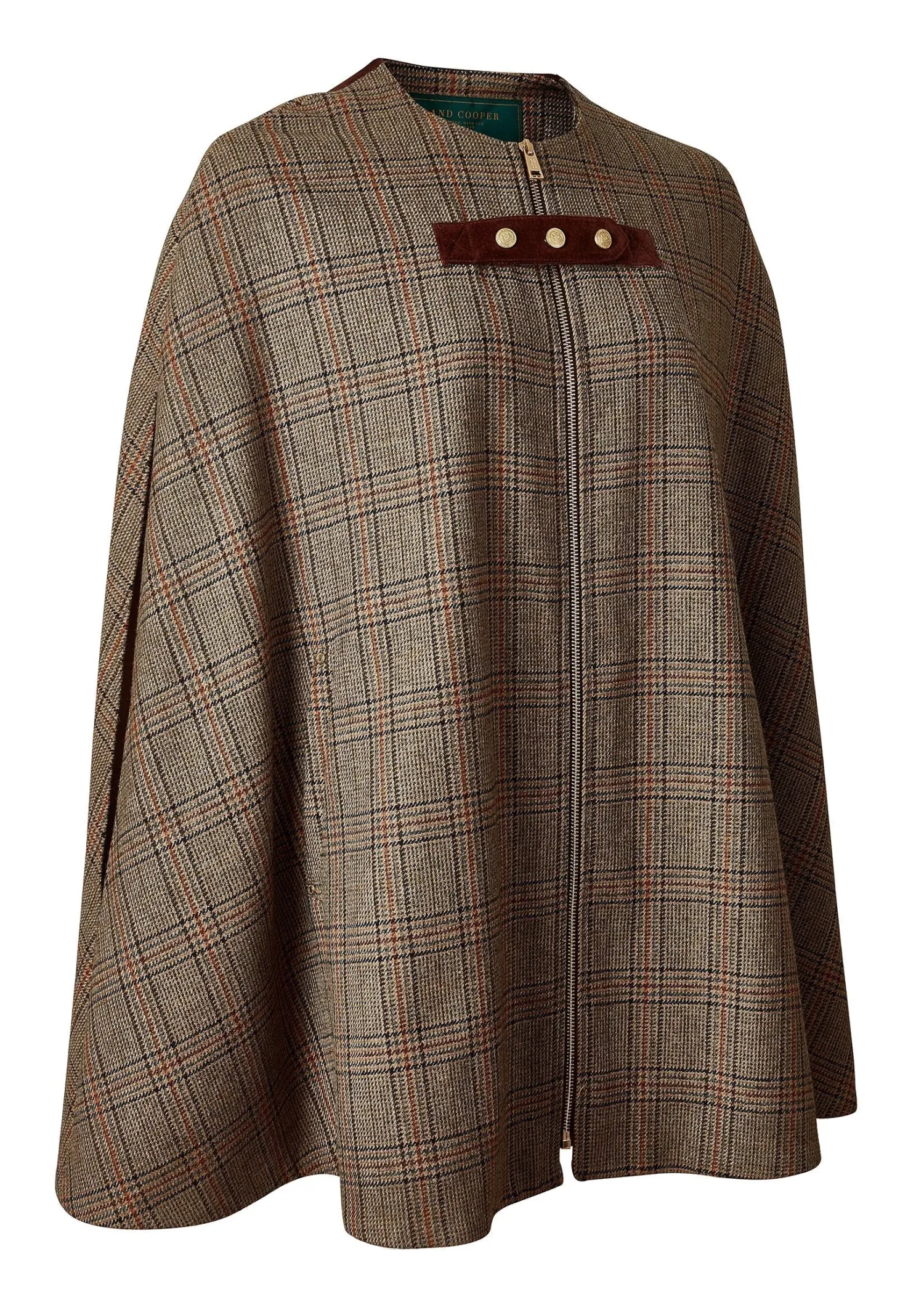 Outlet Slim Cape (Bourbon Tweed) Women Capes