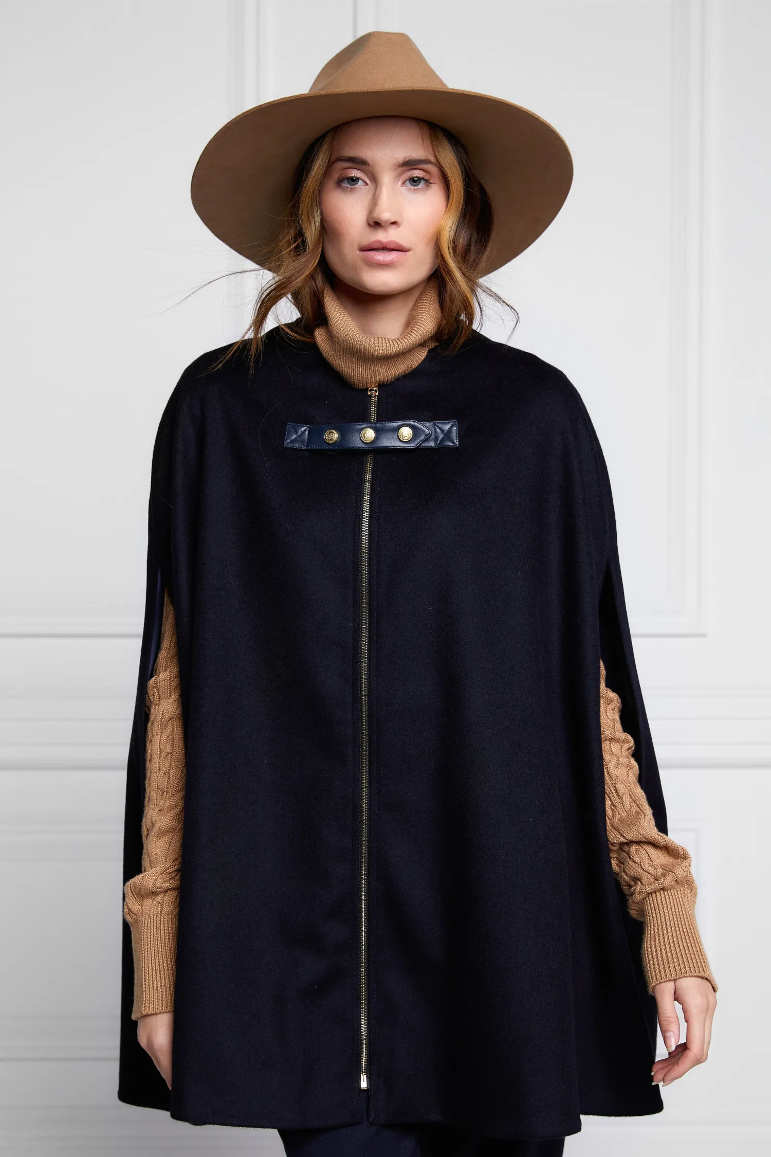 Hot Slim Cape (Soft Navy) Women Capes|Tailoring