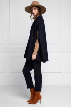 Hot Slim Cape (Soft Navy) Women Capes|Tailoring