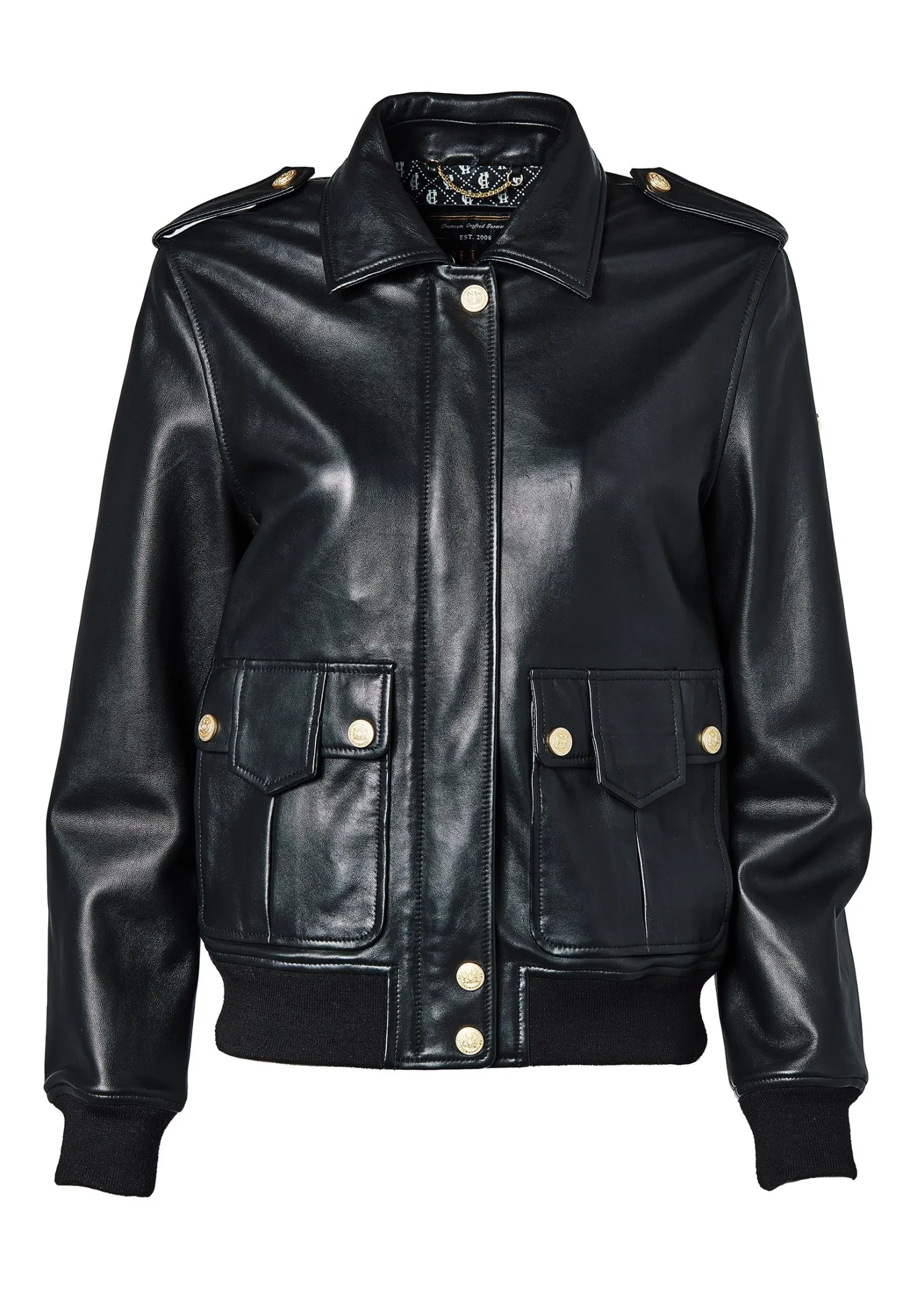 Discount Sloane Leather Bomber Women Jackets