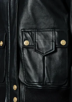 Discount Sloane Leather Bomber Women Jackets