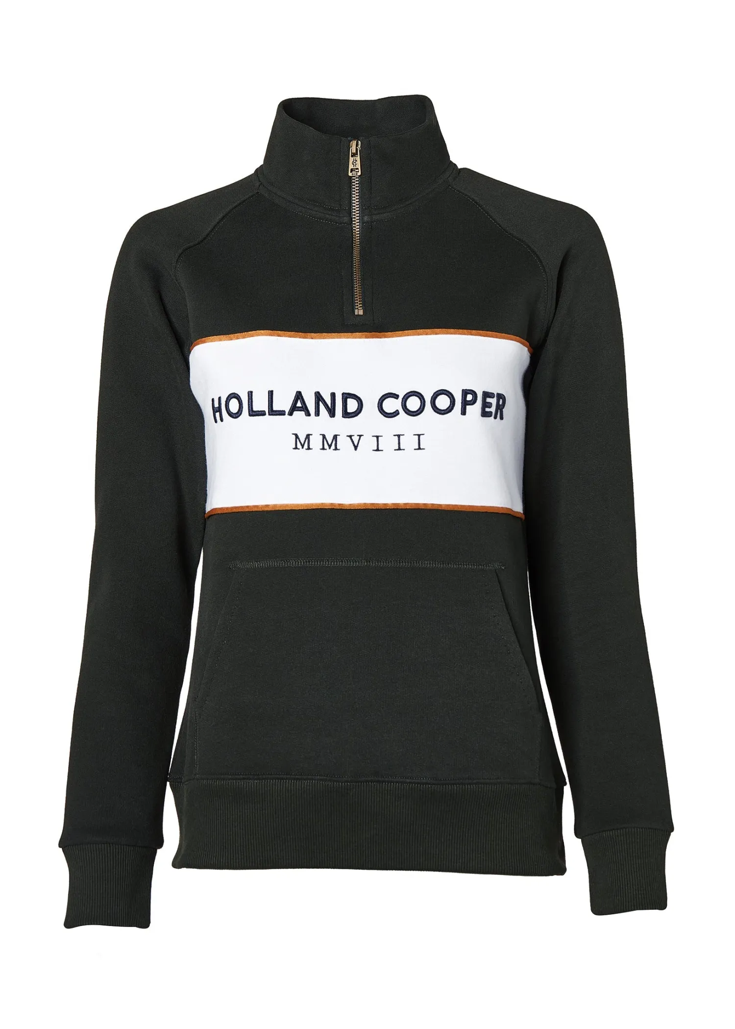 Sale Sporting Heritage Zip Henley (Racing Green) Women Hoodies & Sweatshirts|Sweatshirts
