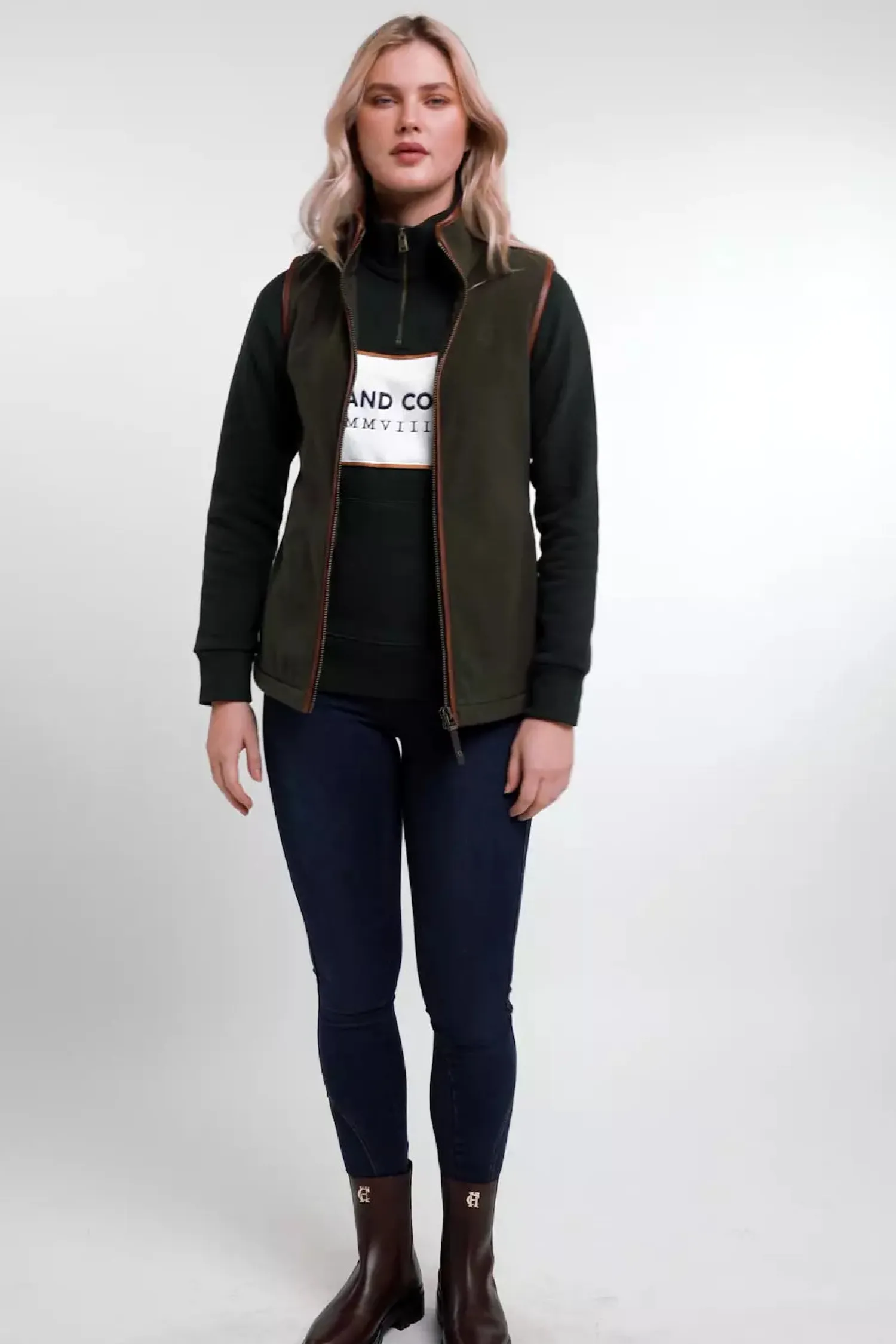 Sale Sporting Heritage Zip Henley (Racing Green) Women Hoodies & Sweatshirts|Sweatshirts