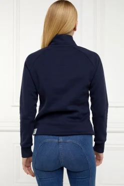 Online Sporting Heritage Zip Henley (Ink Navy) Women Hoodies & Sweatshirts|Sweatshirts