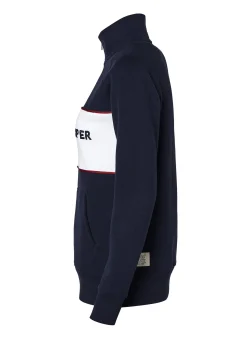 Online Sporting Heritage Zip Henley (Ink Navy) Women Hoodies & Sweatshirts|Sweatshirts