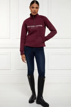 Online Sporting Heritage Zip Henley Women Hoodies & Sweatshirts|Sweatshirts