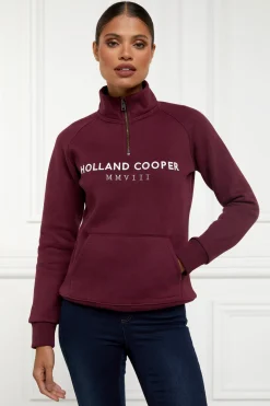 Online Sporting Heritage Zip Henley Women Hoodies & Sweatshirts|Sweatshirts